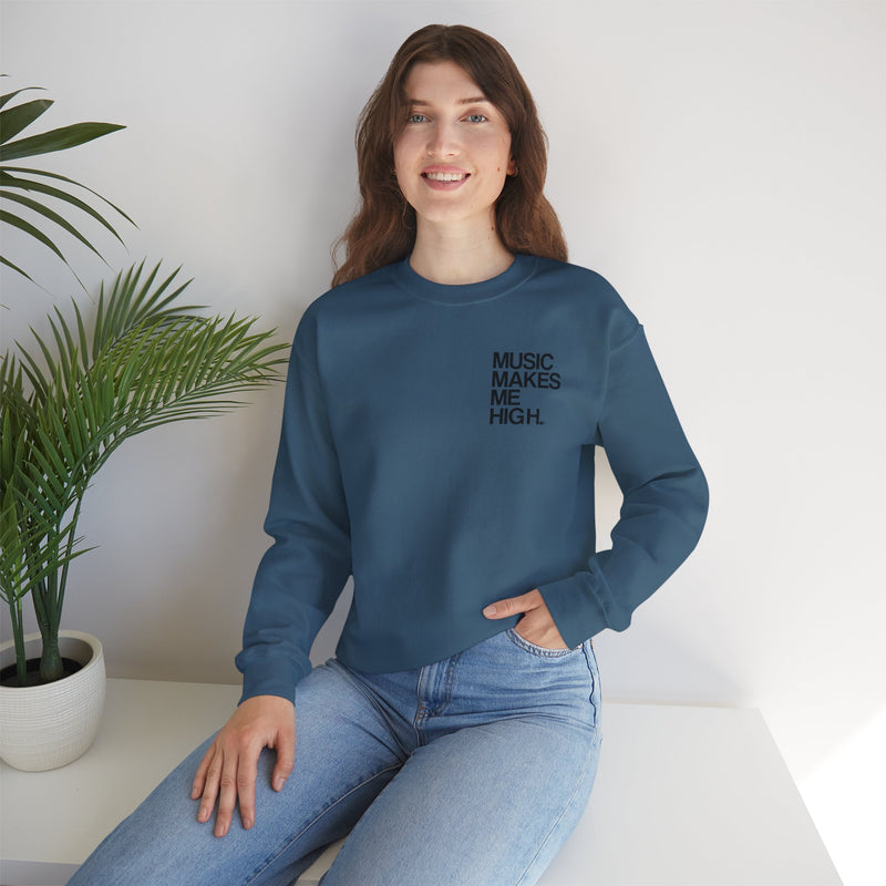 MMMH Unisex Sweatshirt: Indigo Blue | Black Lettering