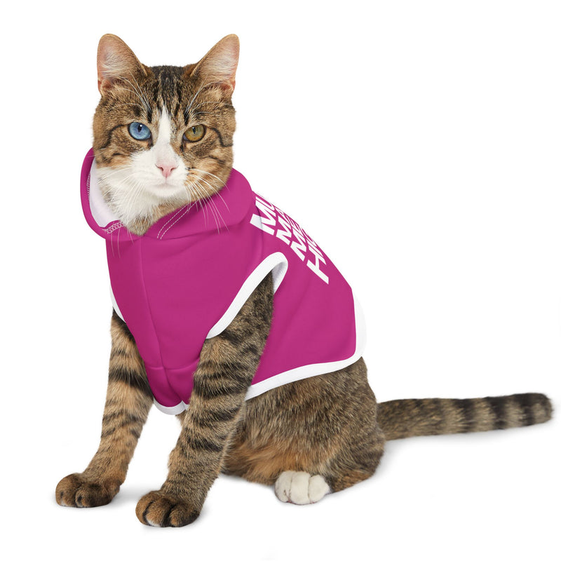 MMMH Pet Hoodie: Pink | White