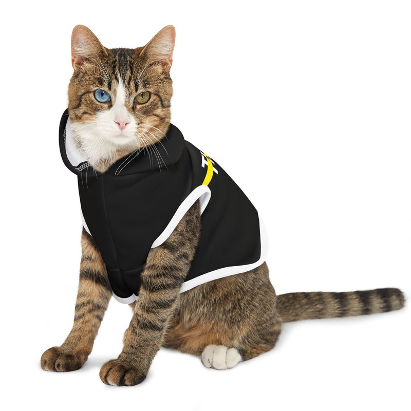 IJTT Pet Hoodie: AT Strike White/Yellow | Black