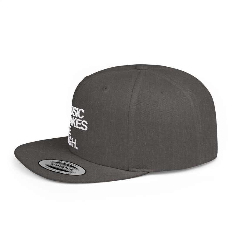 MMMH Classic Snapback: Dark Heather_White Lettering