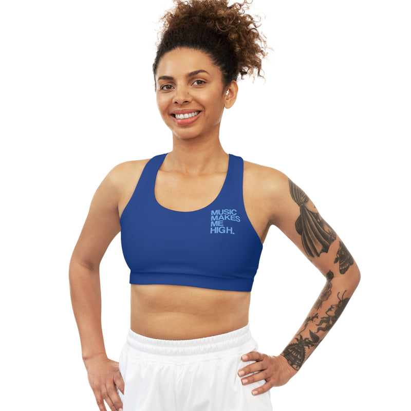 MMMH Sports Bra: Dark Blue | Light Blue