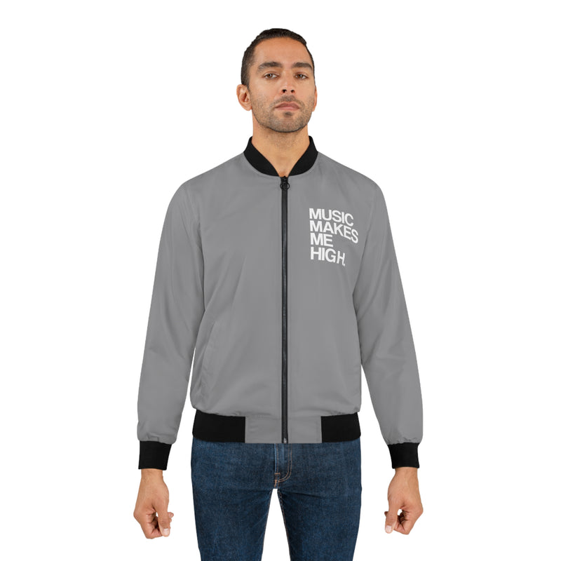 MMMH Bomber Jacket: Grey | White Lettering