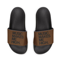 MMMH Unisex Slides: Brown/Black | Black