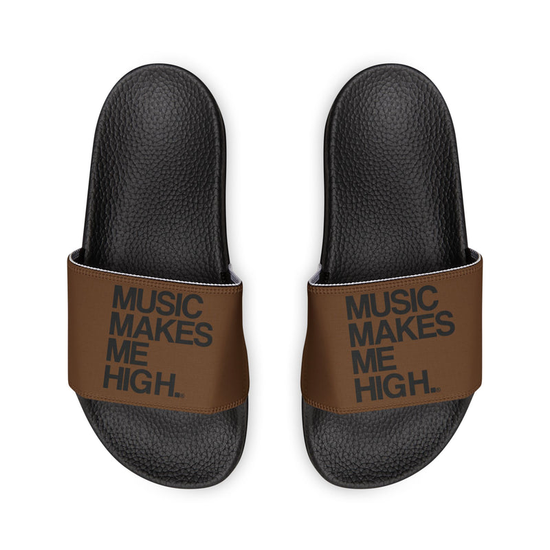 MMMH Unisex Slides: Brown/Black | Black