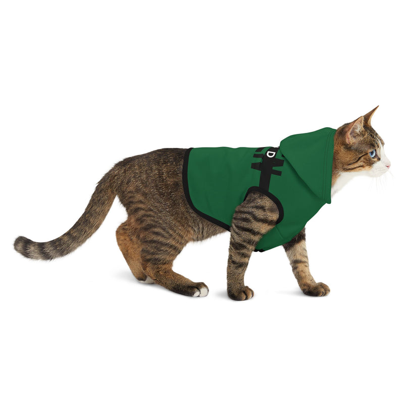 IJTT Pet Hoodie: AT Strike Black | Kelly Green