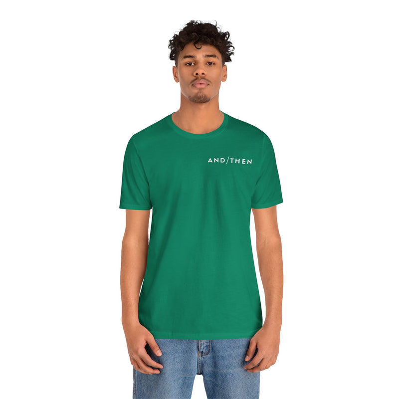 IJTT Unisex T-Shirt: AT Slash White | Kelly Green