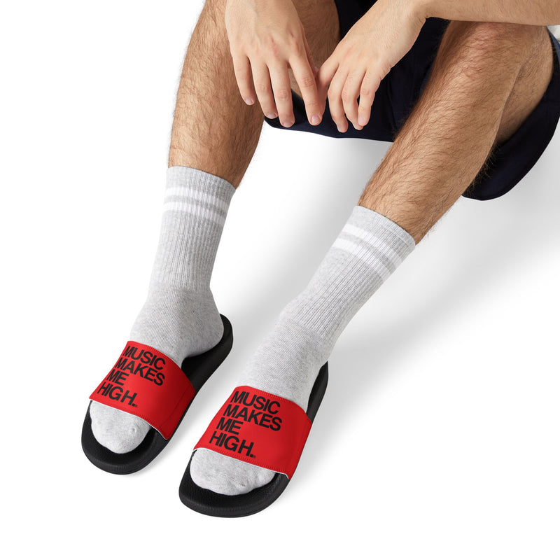 MMMH Unisex Slides: Red/Black | Black