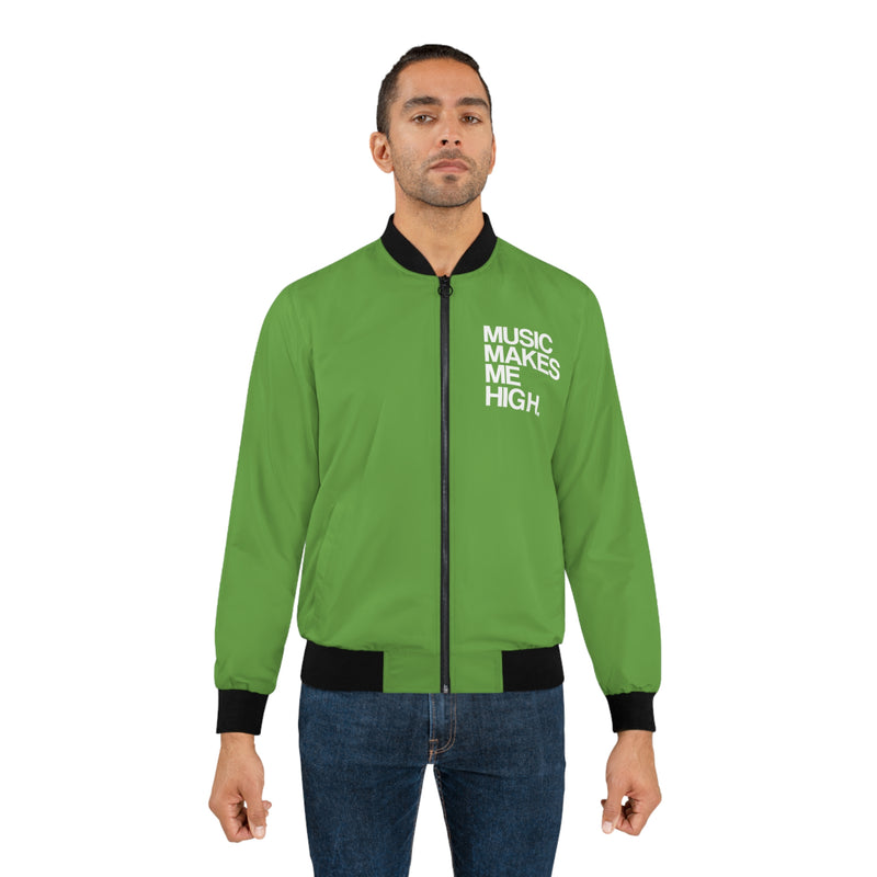 MMMH Unisex Bomber Jacket: Green | White