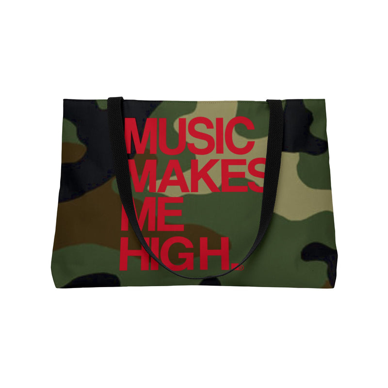 MMMH Weekender Bag (Black Handle): Camo | Red