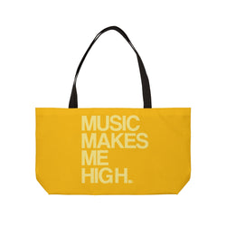 MMMH Weekender Bag (Black Handle): Yellow | Light Yellow