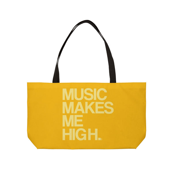 MMMH Weekender Bag (Black Handle): Yellow | Light Yellow