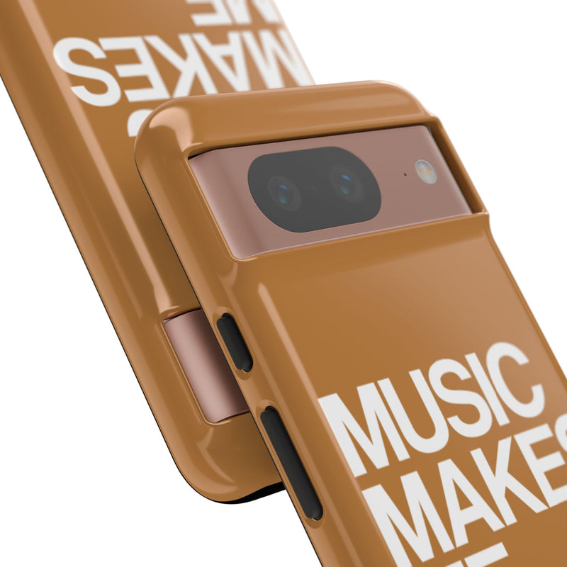 MMMH Classic Phone Case: Light Brown | White