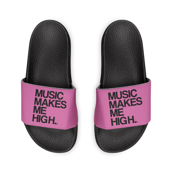 MMMH Unisex Slides: Light Pink/Black | Black