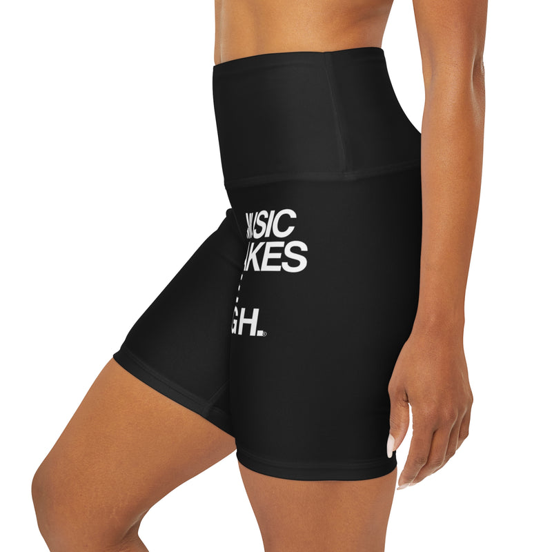 MMMH Yoga Shorts: Black | White