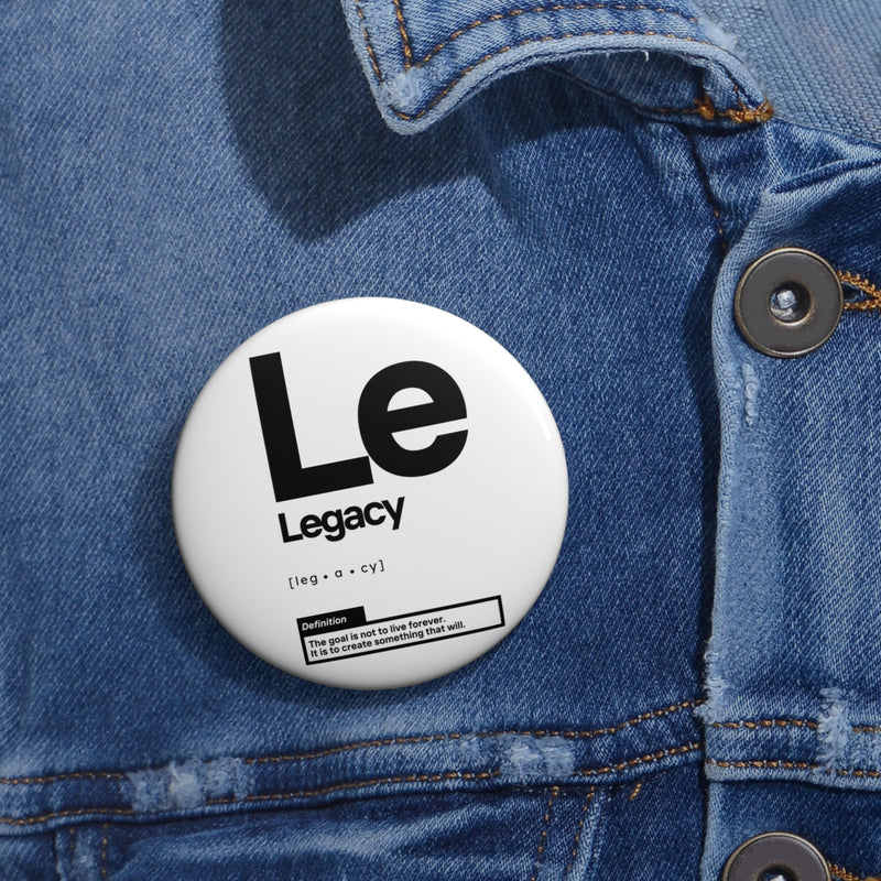 NOVL Round Pin: Legacy White | Black