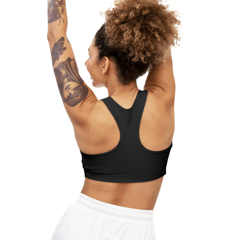 MMMH Sports Bra: Black | White