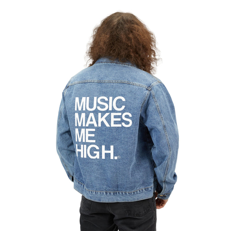 MMMH Denim Jacket: White Letters