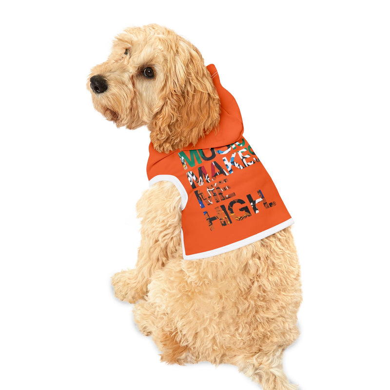 MMMH Pet Hoodie: Orange | Graffiti