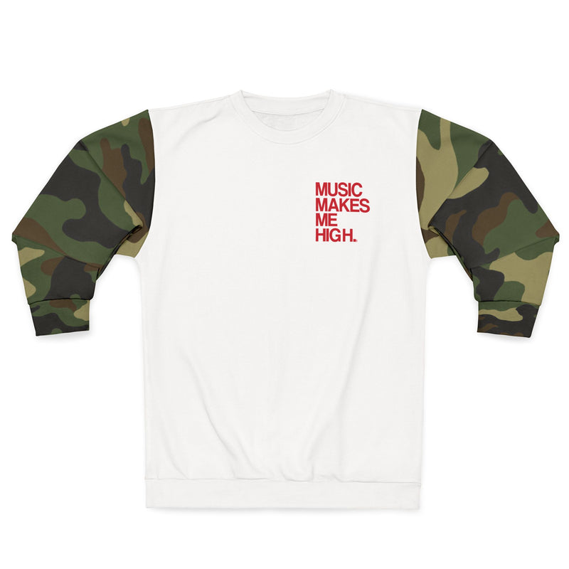 MMMH Unisex Sweatshirt: Camo/White | Red