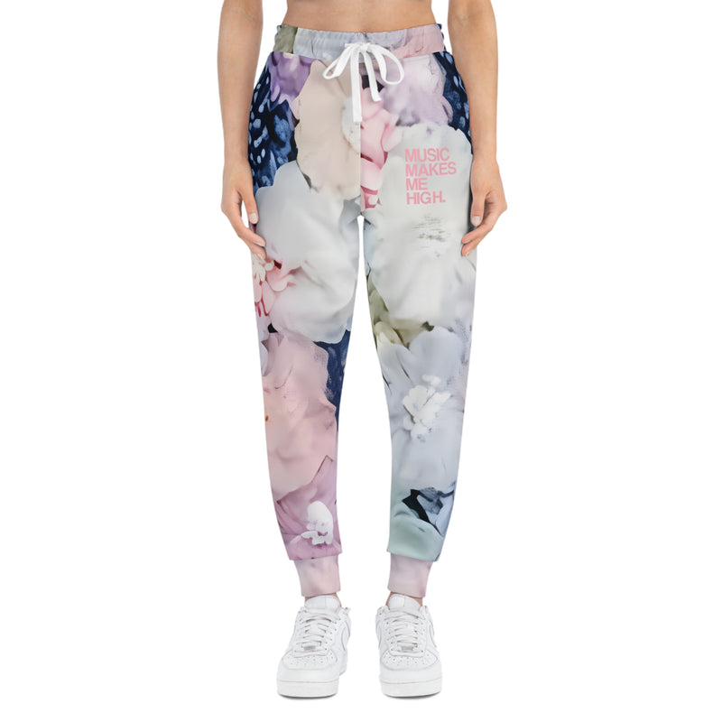 MMMH Unisex Joggers: Flowers | Light Pink