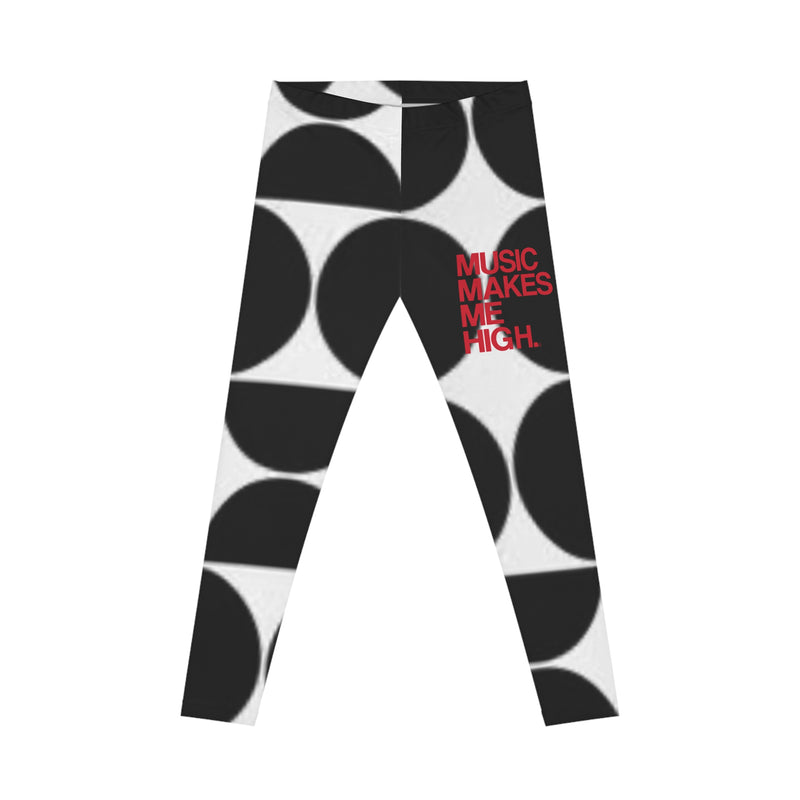 MMMH Leggings: Black Geo | Red