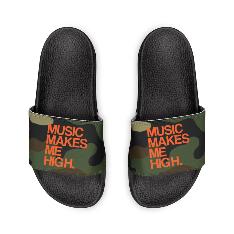 MMMH Unisex Sandals: Camo/Black | Orange