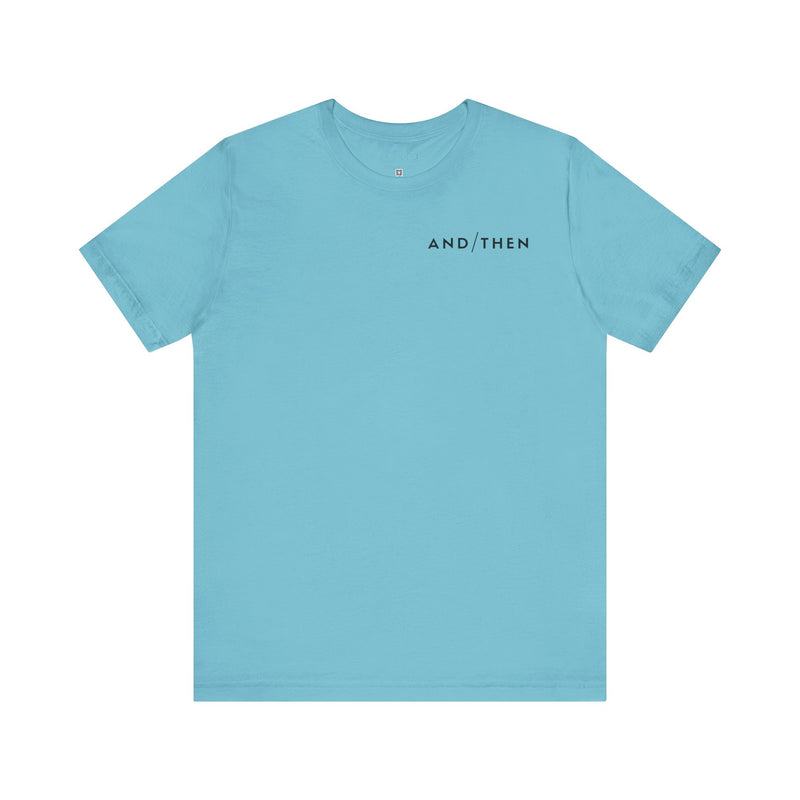 IJTT Unisex T-Shirt: AT Slash Black | Turquoise