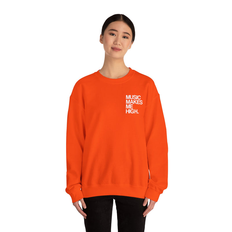 MMMH Unisex Sweatshirt: Orange | White Lettering