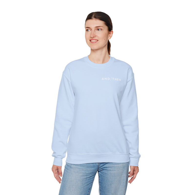 IJTT Unisex Sweatshirt: AT Slash White | Light Blue