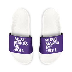 MMMH Unisex Slides: Purple/White | White