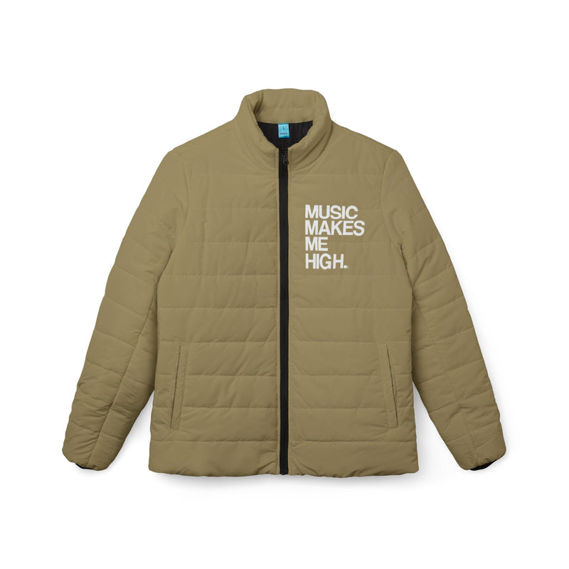 MMMH Women’s Puffer Jacket: Gold | White