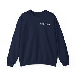 IJTT Unisex Sweatshirt: AT Slash White | Navy