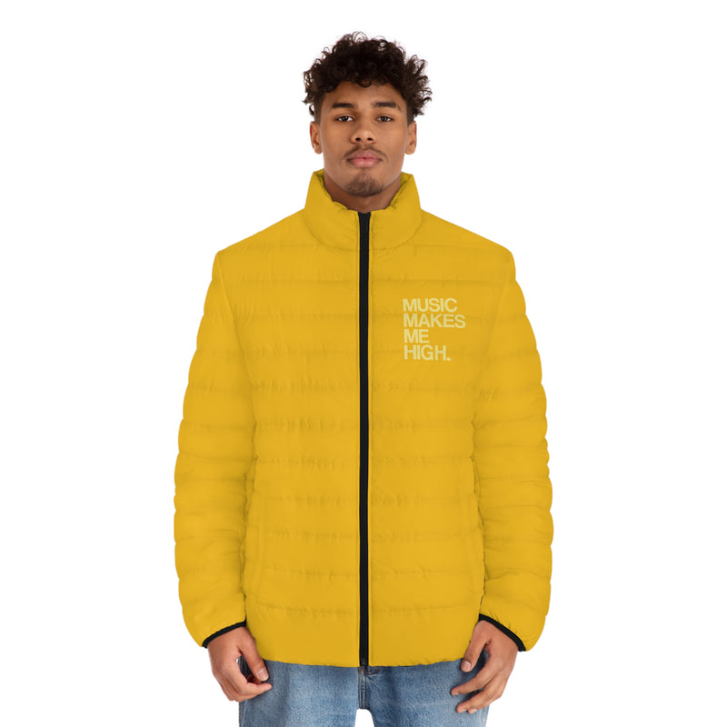 MMMH Men's Puffer Jacket: Yellow | Light Yellow