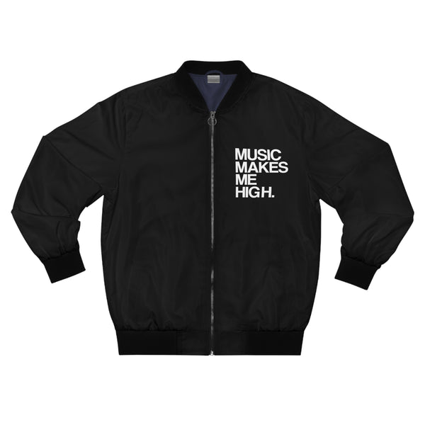 MMMH Bomber Jacket: Black | White Lettering