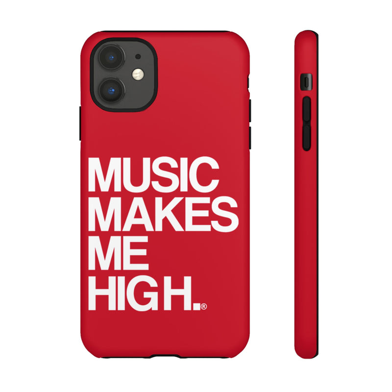 MMMH Classic Phone Case: Dark Red | White