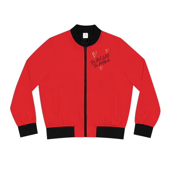 TGWTN Women's Bomber Jacket: Brown/Black | Red