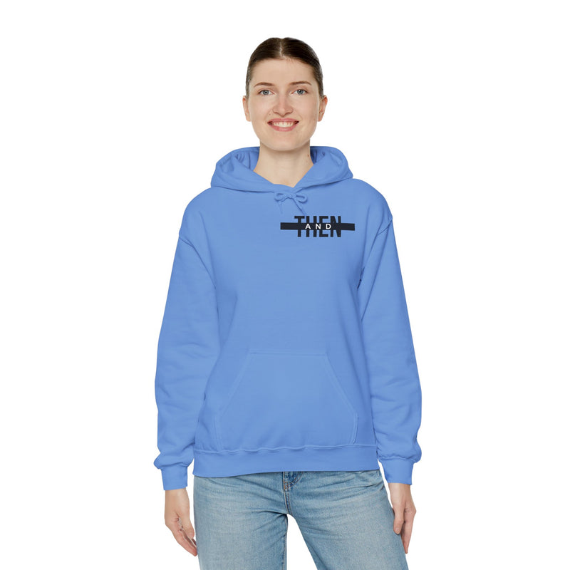 IJTT Unisex Hoodie: AT Stirke Black | Carolina Blue