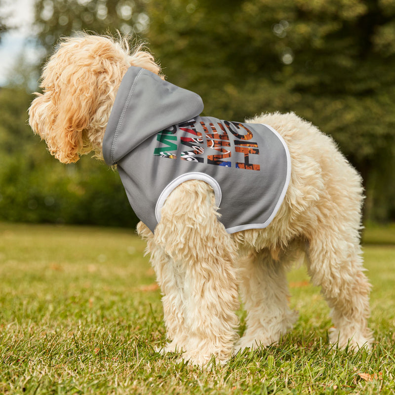 MMMH Pet Hoodie: Light Grey | Graffiti