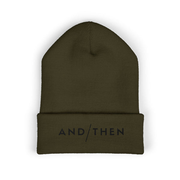 IJTT Beanie Hat: AT Slash Black | Army Green