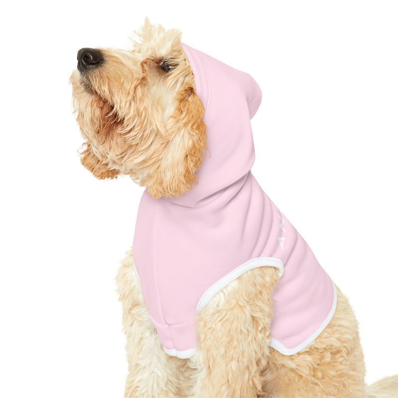 IJTT Pet Hoodie: AT Slash White | Light Pink