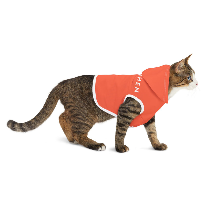 IJTT Pet Hoodie: AT Slash White | Coral