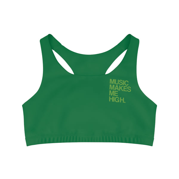 MMMH Sports Bra: Dark Green | Green