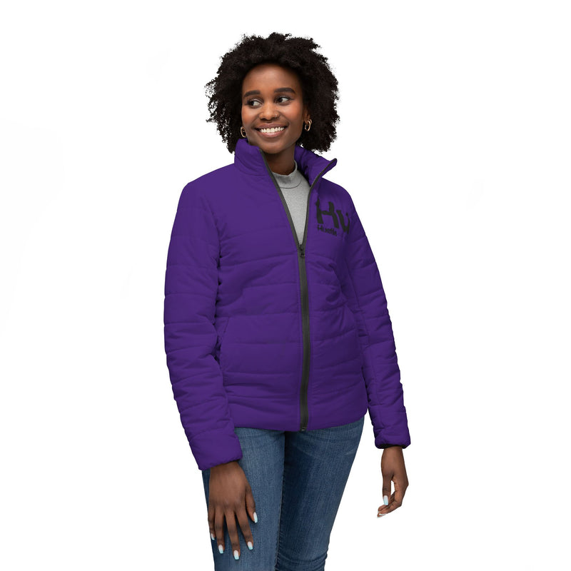 NOVL Women’s Puffer Jacket: Hustle Black | Purple