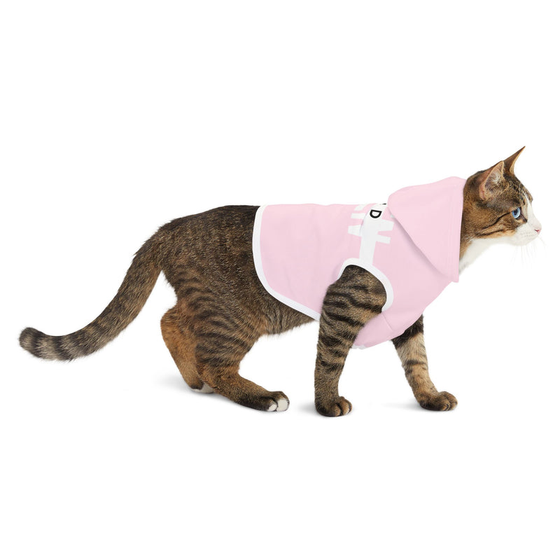 IJTT Pet Hoodie: AT Strike White | Light Pink