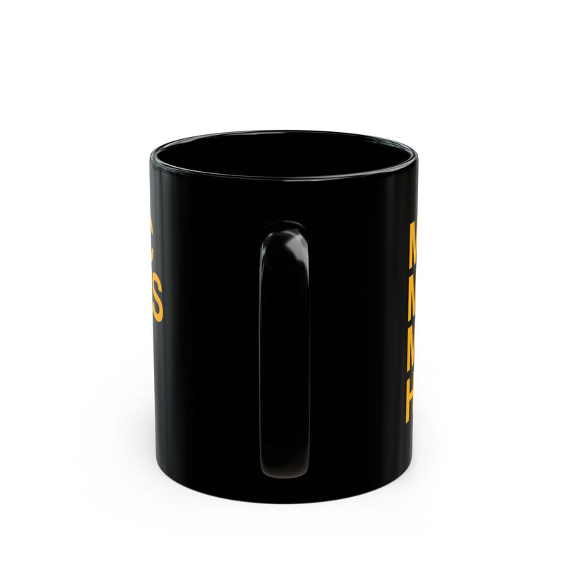 MMMH Black Mug: Gold