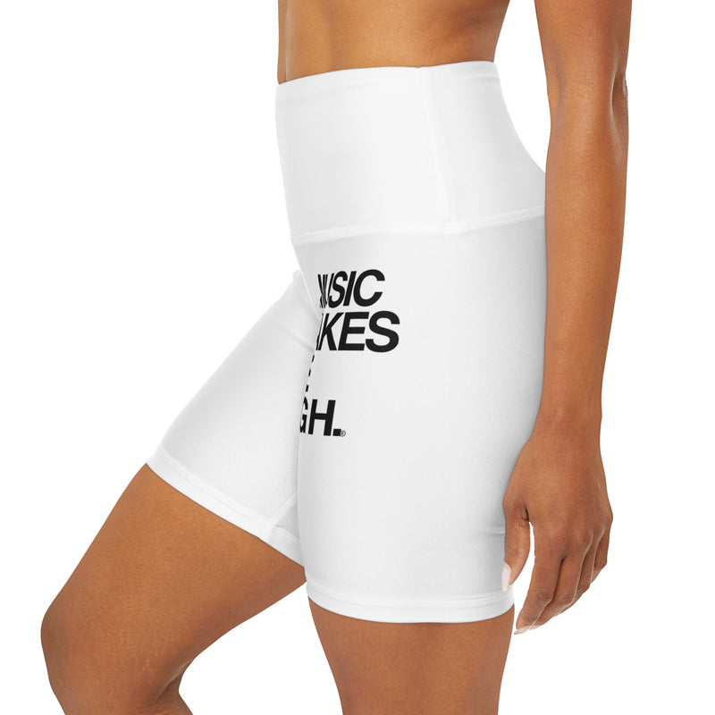 MMMH Yoga Shorts: White | Black