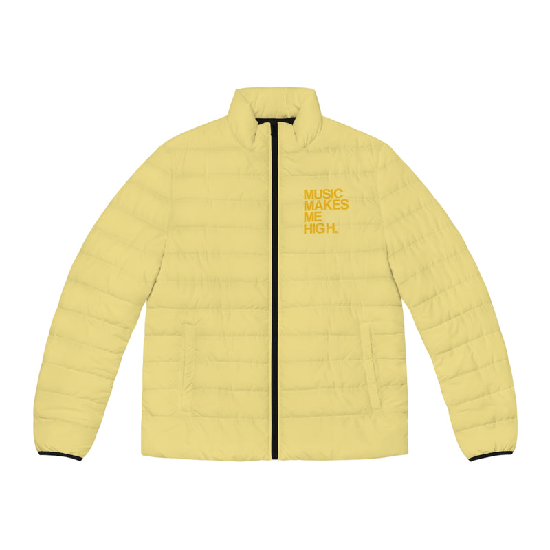 MMMH Men's Puffer Jacket: Light Yellow | Yellow