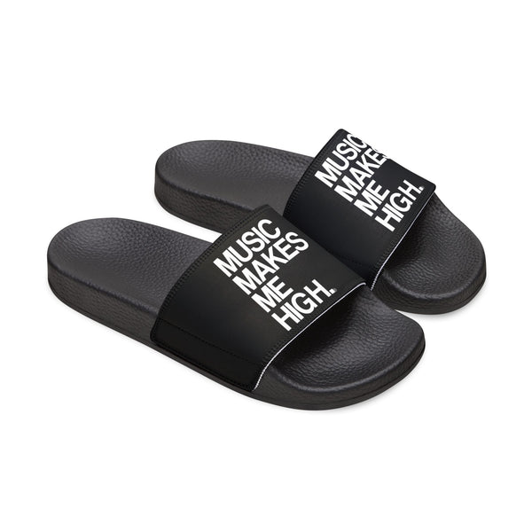 MMMH Unisex Sandals: Black/Black | White