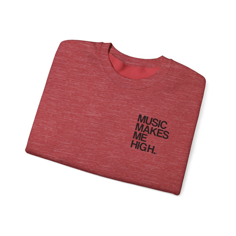 MMMH Unisex Sweatshirt: Heather Sport Scarlet Red | Black