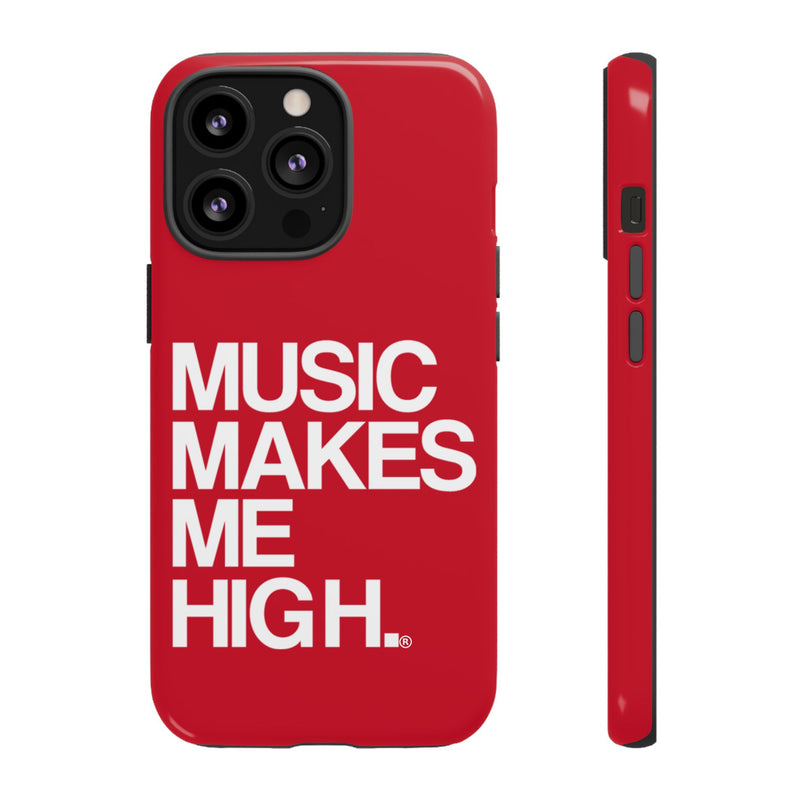 MMMH Classic Phone Case: Dark Red | White